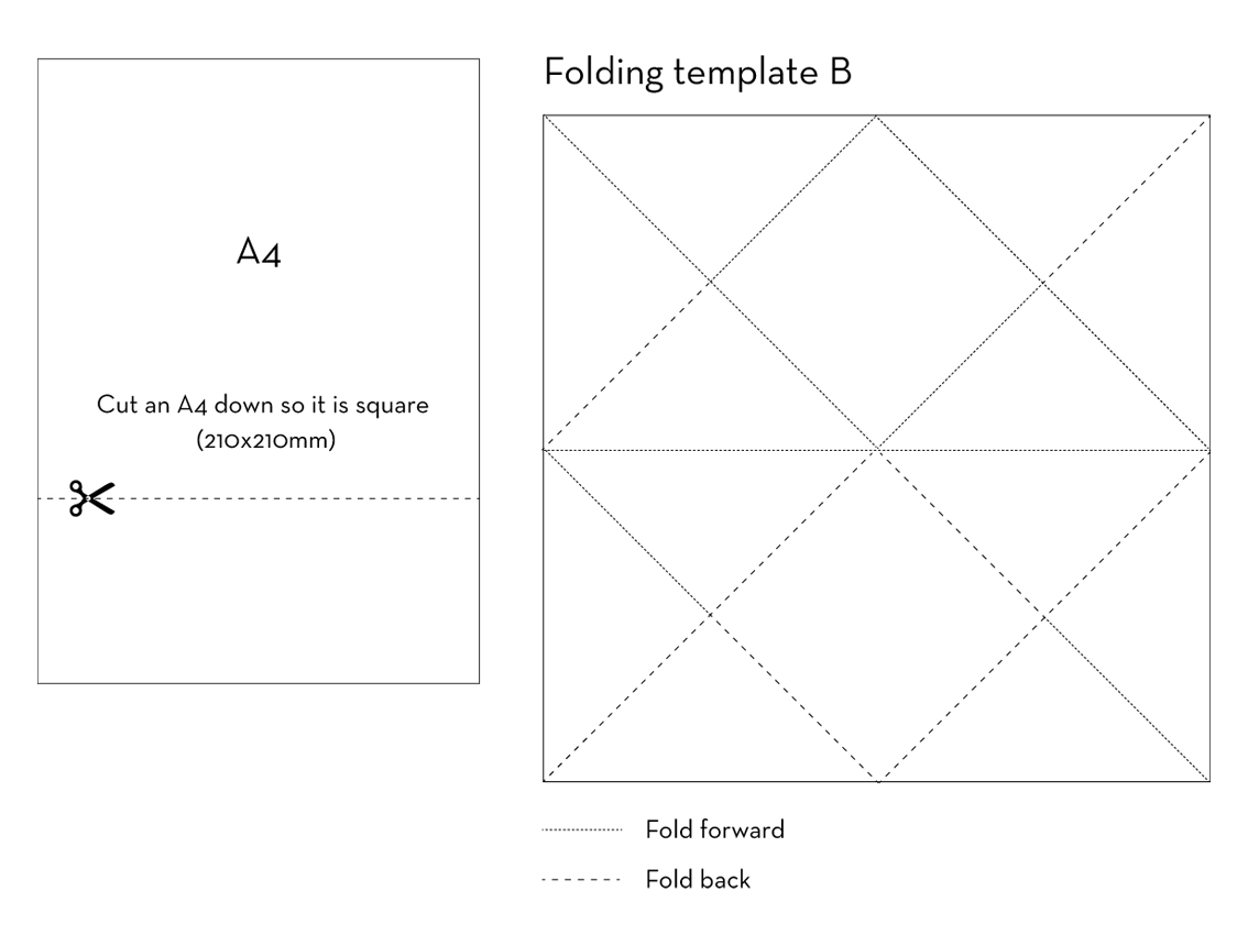 How To Create Handmade Folded Invitations From A4 With Free with proportions 1134 X 850