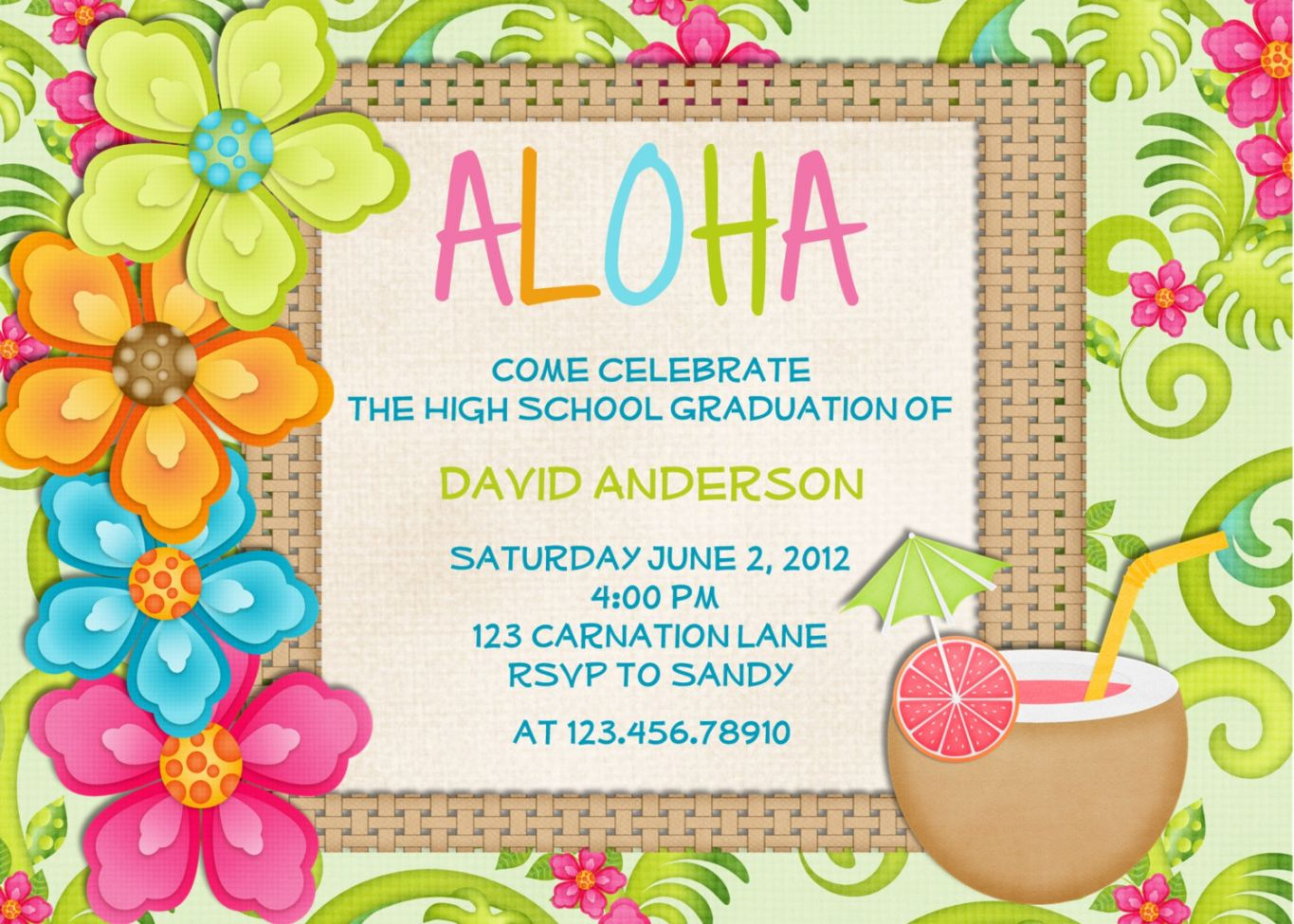 How To Hawaiian Themed Birthday Invitations 4k Invitations Ideas regarding proportions 1365 X 975