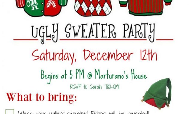 How To Host An Ugly Christmas Sweater Party Christmas Christmas intended for proportions 819 X 1024