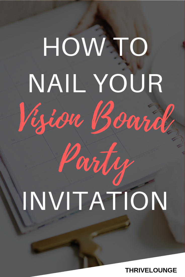 Vision Board Invitation Template • Business Template Ideas