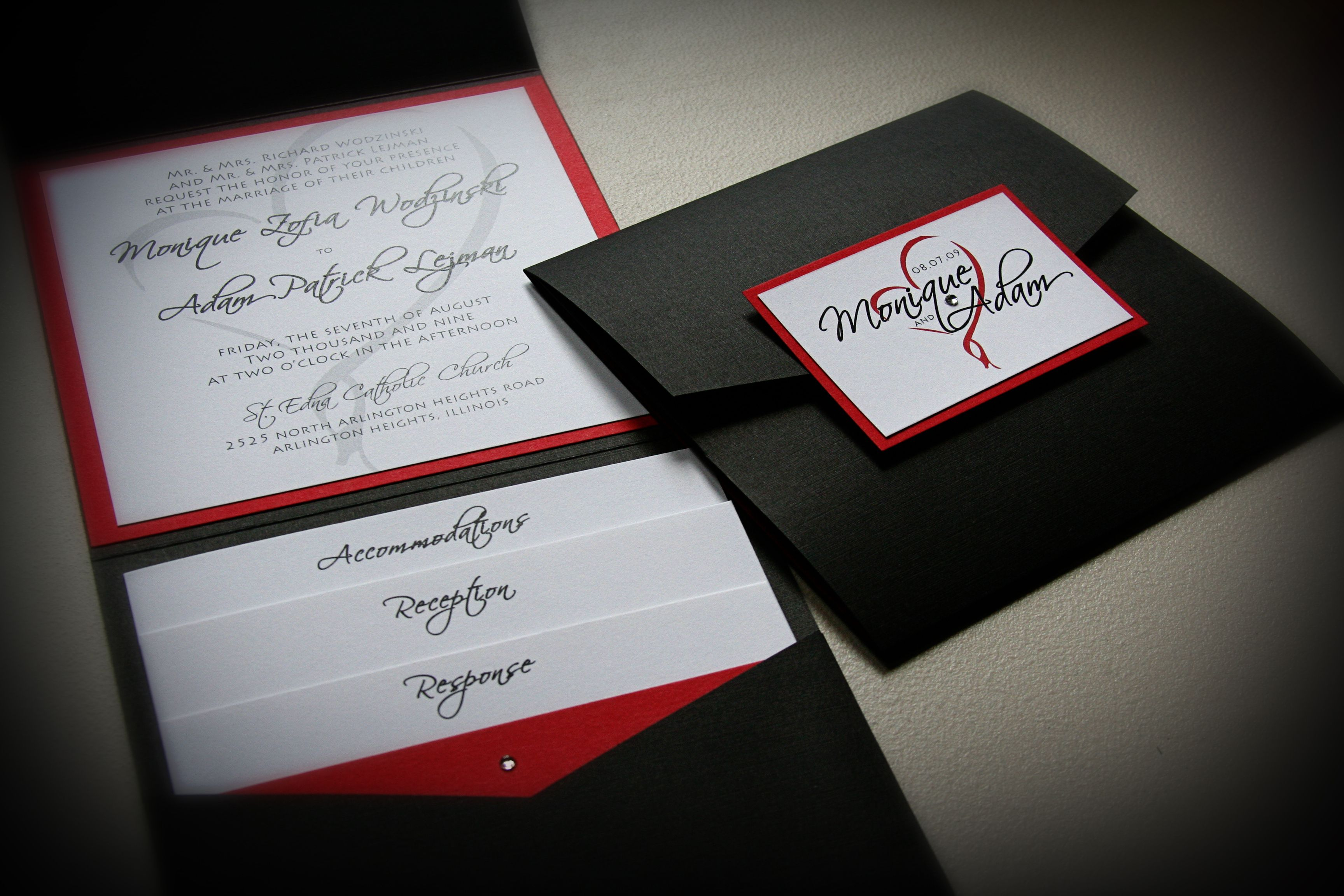 How To Select The Red And Black Wedding Invitations Ideas with regard to proportions 3456 X 2304