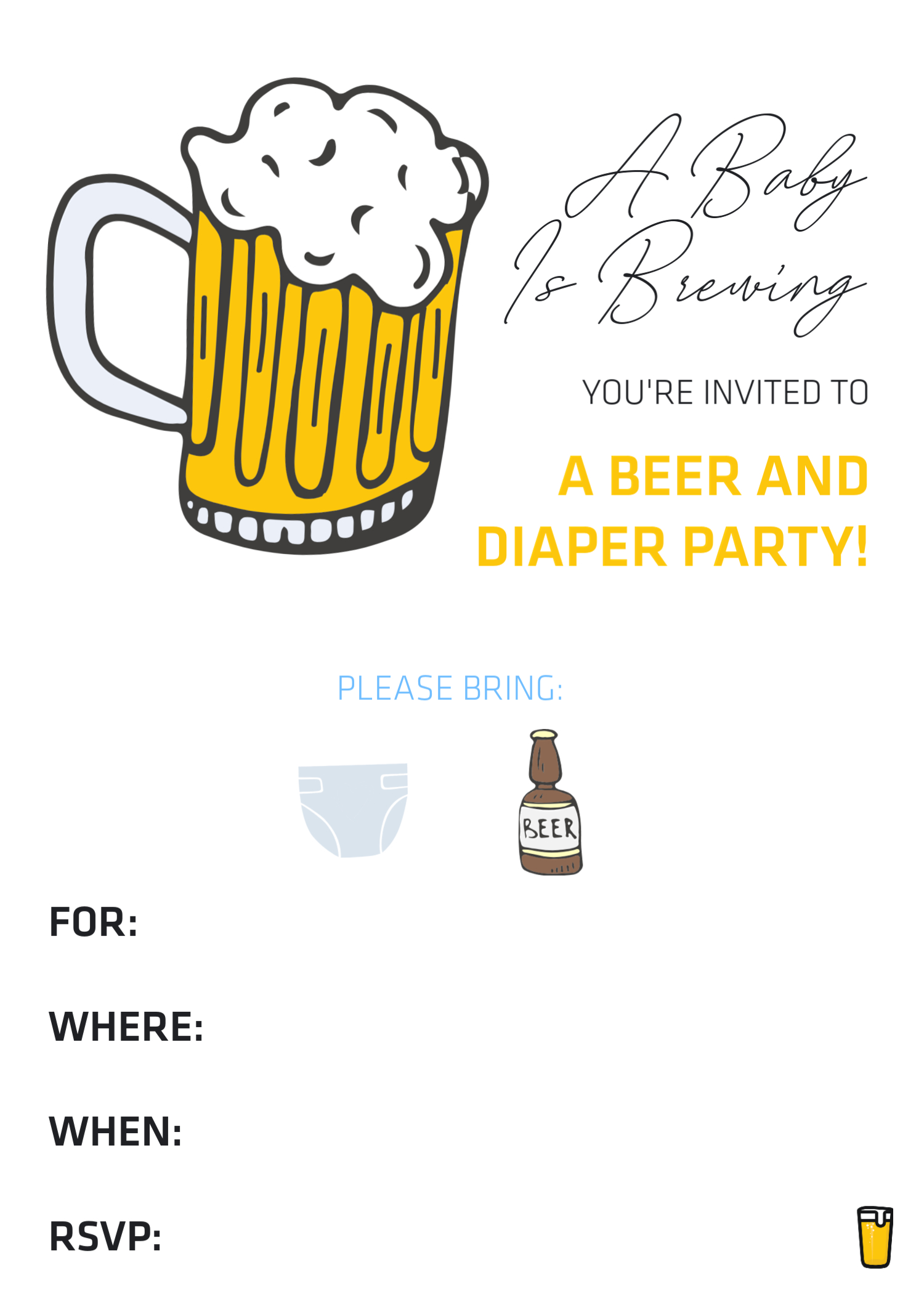 How To Throw A Beer Diaper Party The Best Dad Ba Shower Ideas intended for size 1500 X 2100