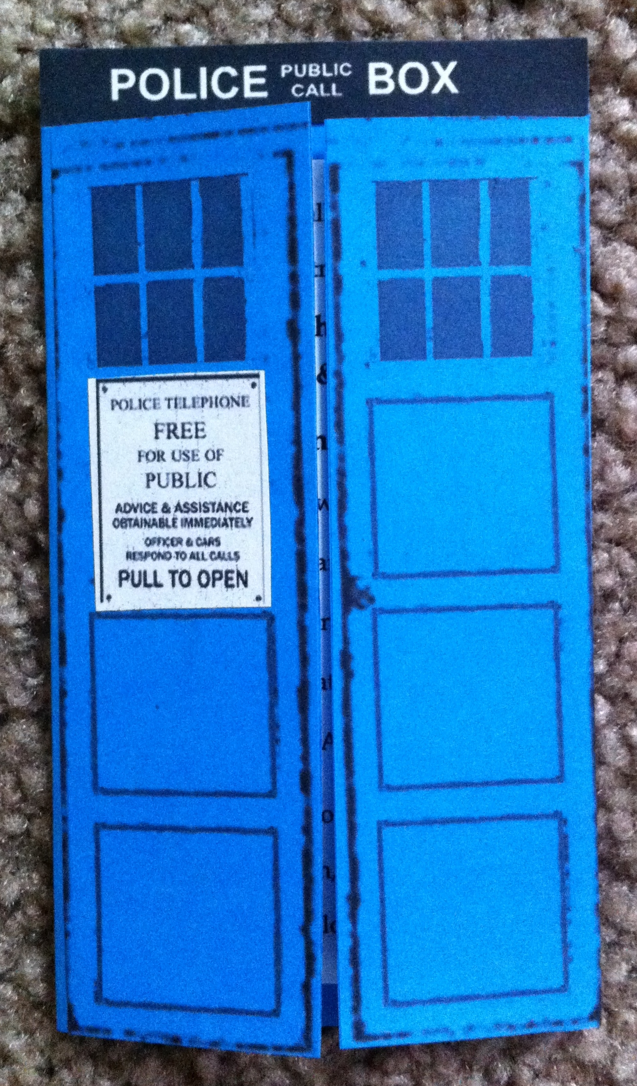 How We Made Our Tardis Invitations Lauren And Rics Wedding with dimensions 1302 X 2219