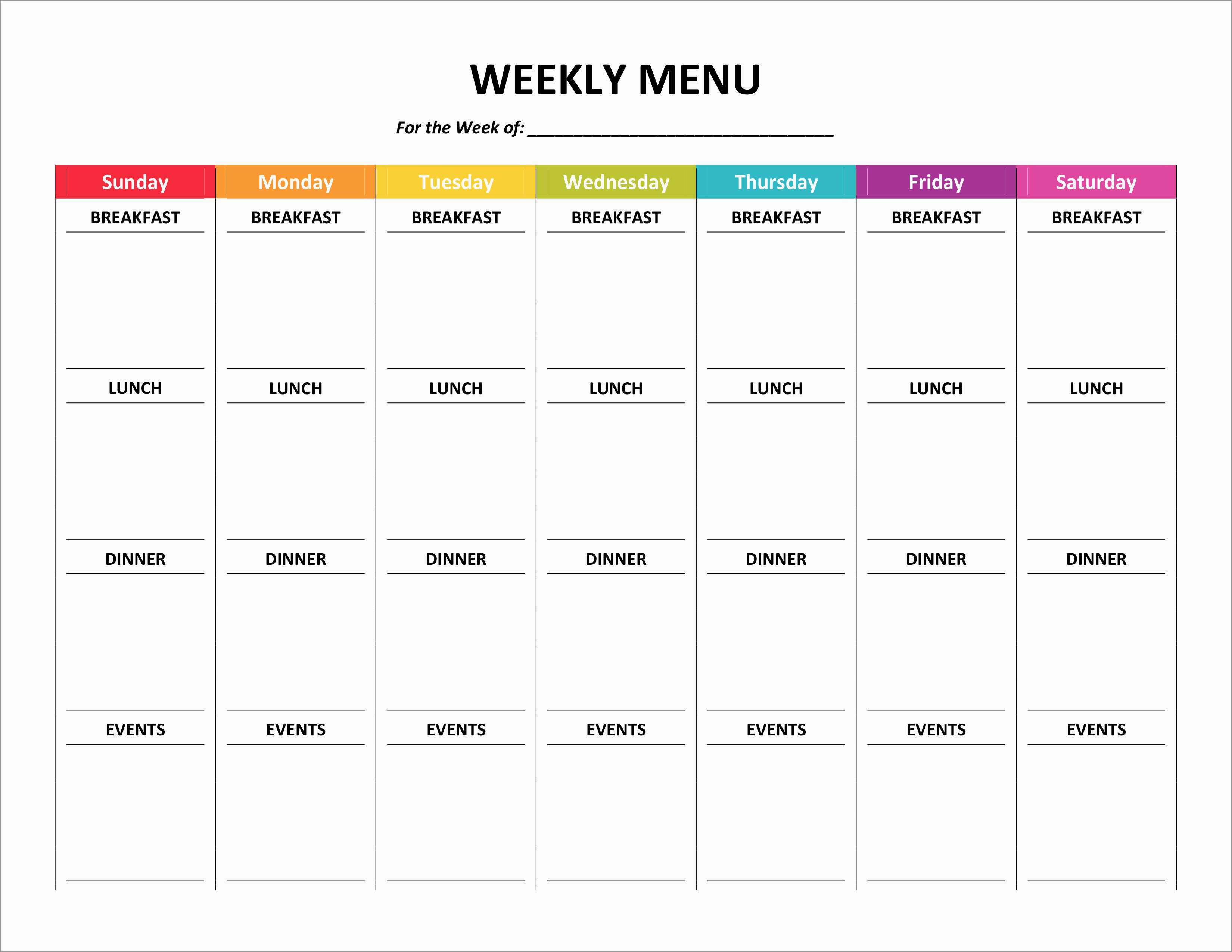 Hp Photo Templates Free Cute Weekly Menu Template Best Of Template for proportions 3300 X 2550