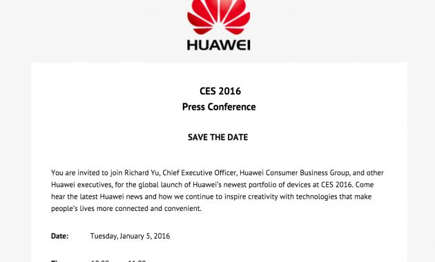 Huawei Announces Ces 2016 Press Conference Android Headlines intended for dimensions 1388 X 1034