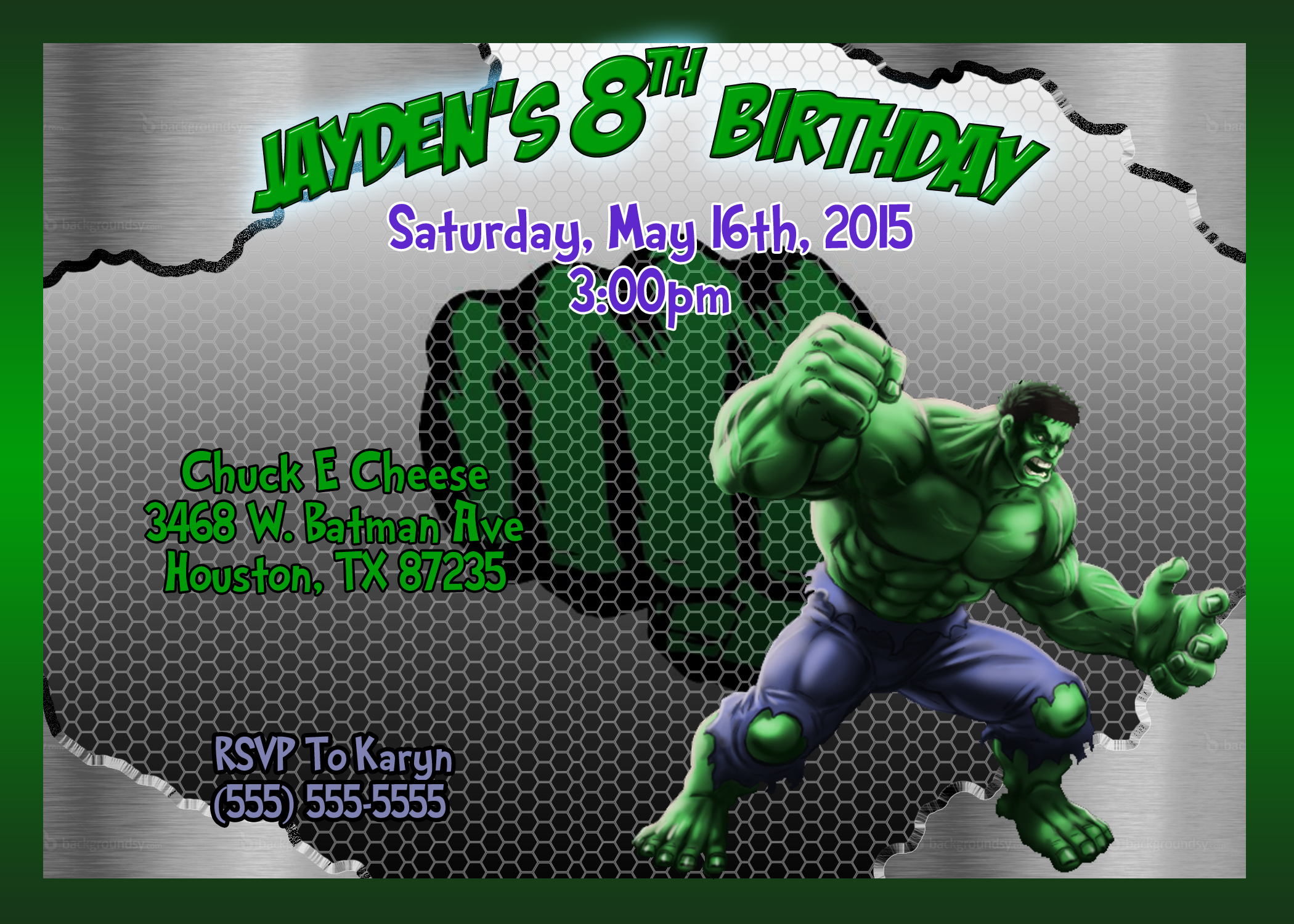 Hulk Birthday Invitations And The Invitations Of The Birthday regarding dimensions 2100 X 1500