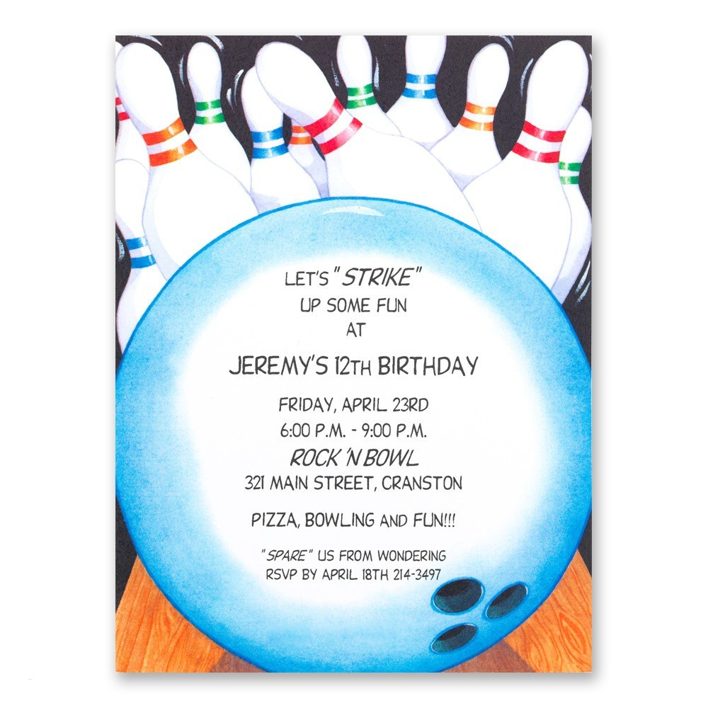 Ideas Outstanding Bowling Invitations For Your Charming Party within sizing 1000 X 1000