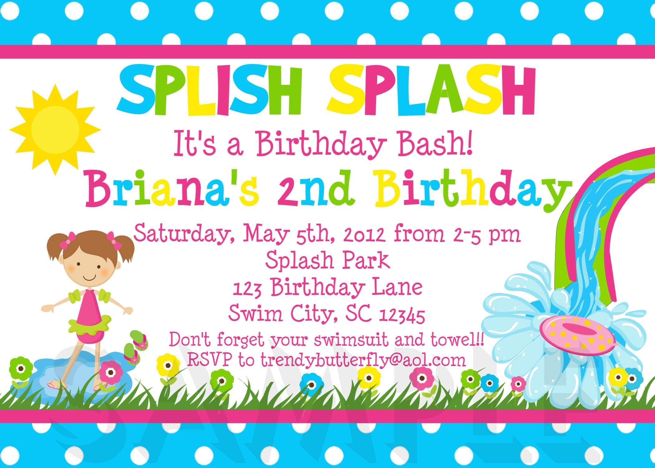 Image For Free Printable Kids Birthday Party Invitations Template for measurements 2100 X 1500