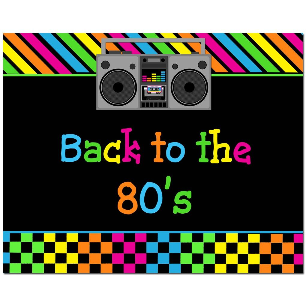 Image Result For 80s Party Invitations Template Free Girls Just throughout dimensions 1020 X 1020