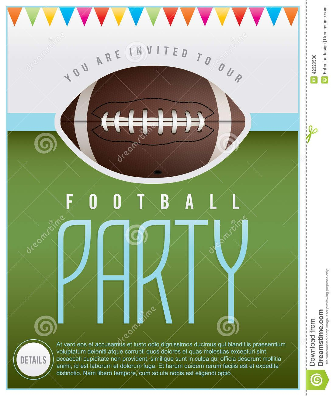 Image Result For Football Party Template Design Party Kit inside proportions 1095 X 1300