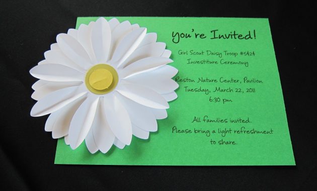 Images For Daisy Investiture Ceremony Invitation Wording Daisy with size 1600 X 1200