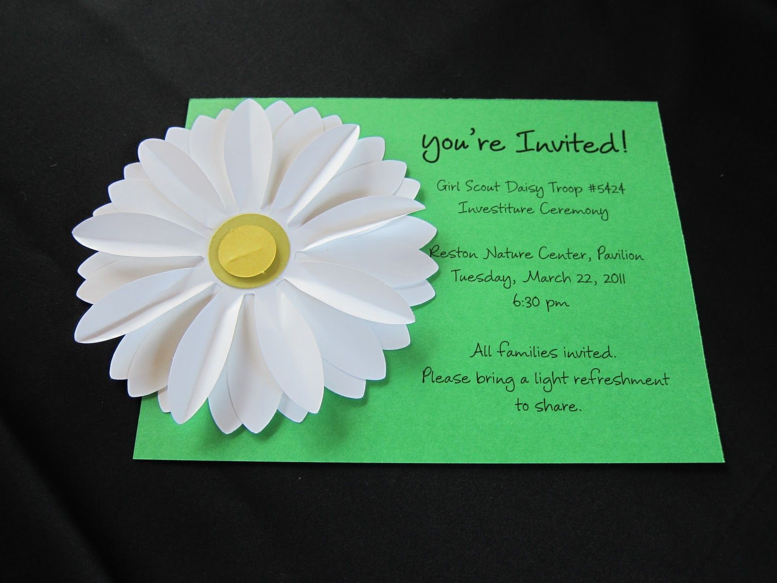Images For Daisy Investiture Ceremony Invitation Wording Daisy with size 1600 X 1200