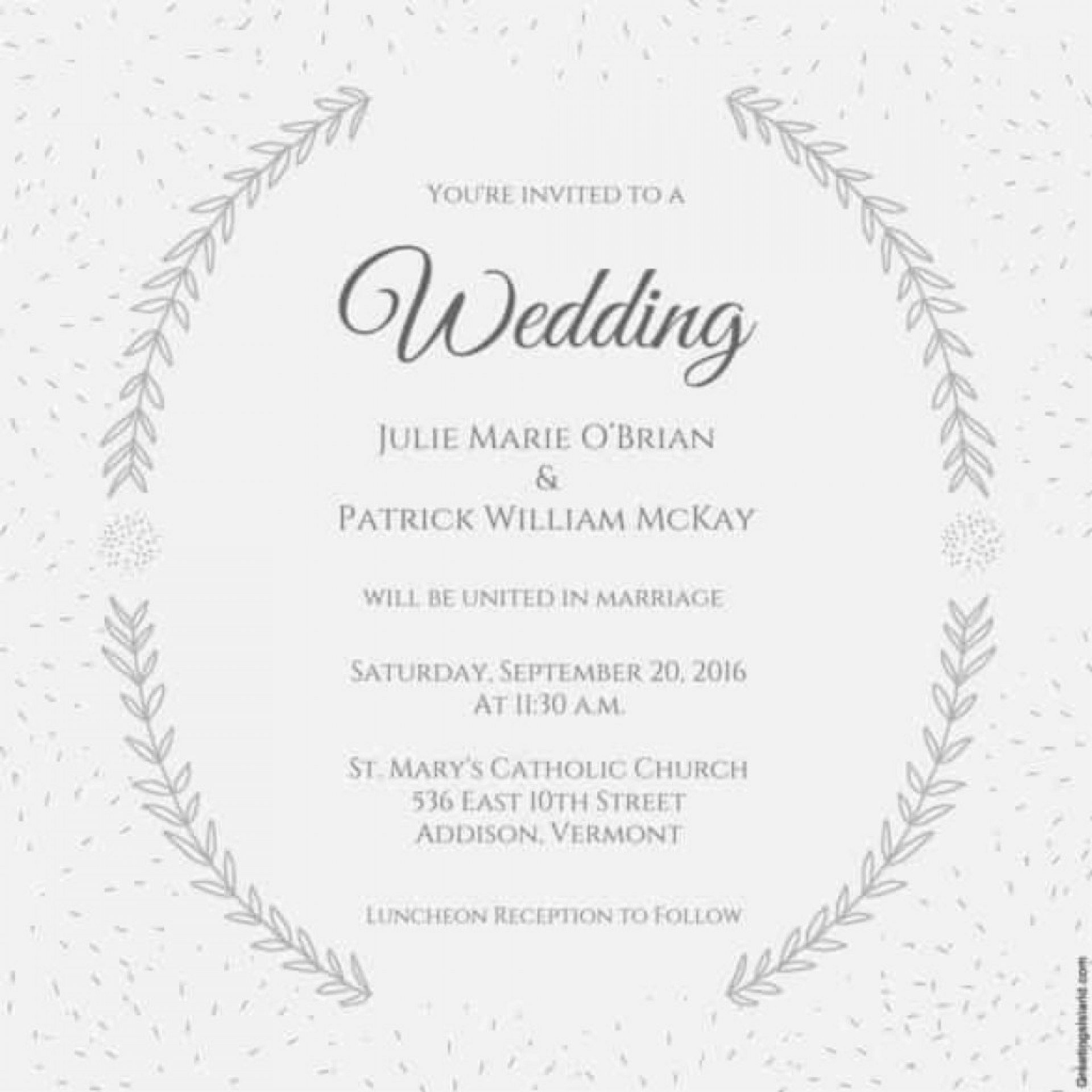 Impressive Free Printable Wedding Invitation Templates For Word in sizing 1920 X 1920