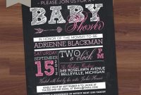 Inspirational Chalkboard Ba Shower Invitations And Ba Shower intended for proportions 906 X 906