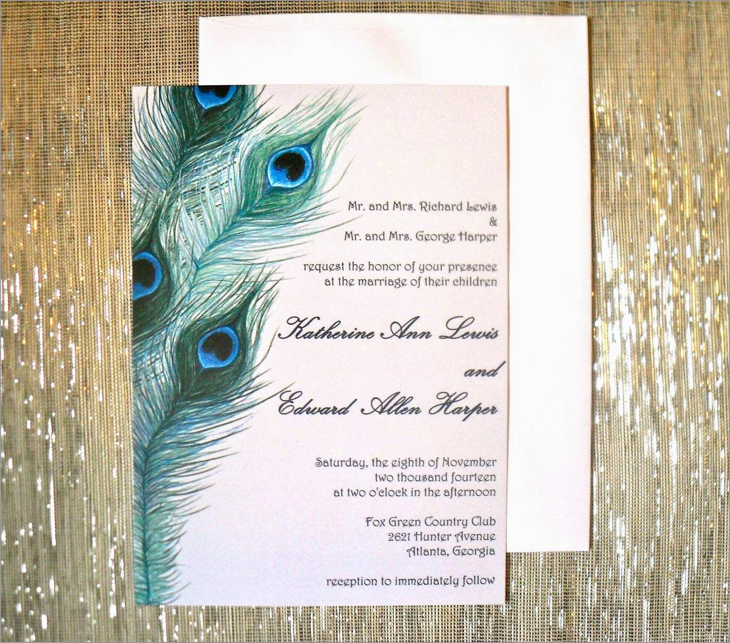 Inspirational Peacock Invitations Template Free Best Of Template in proportions 1500 X 1322