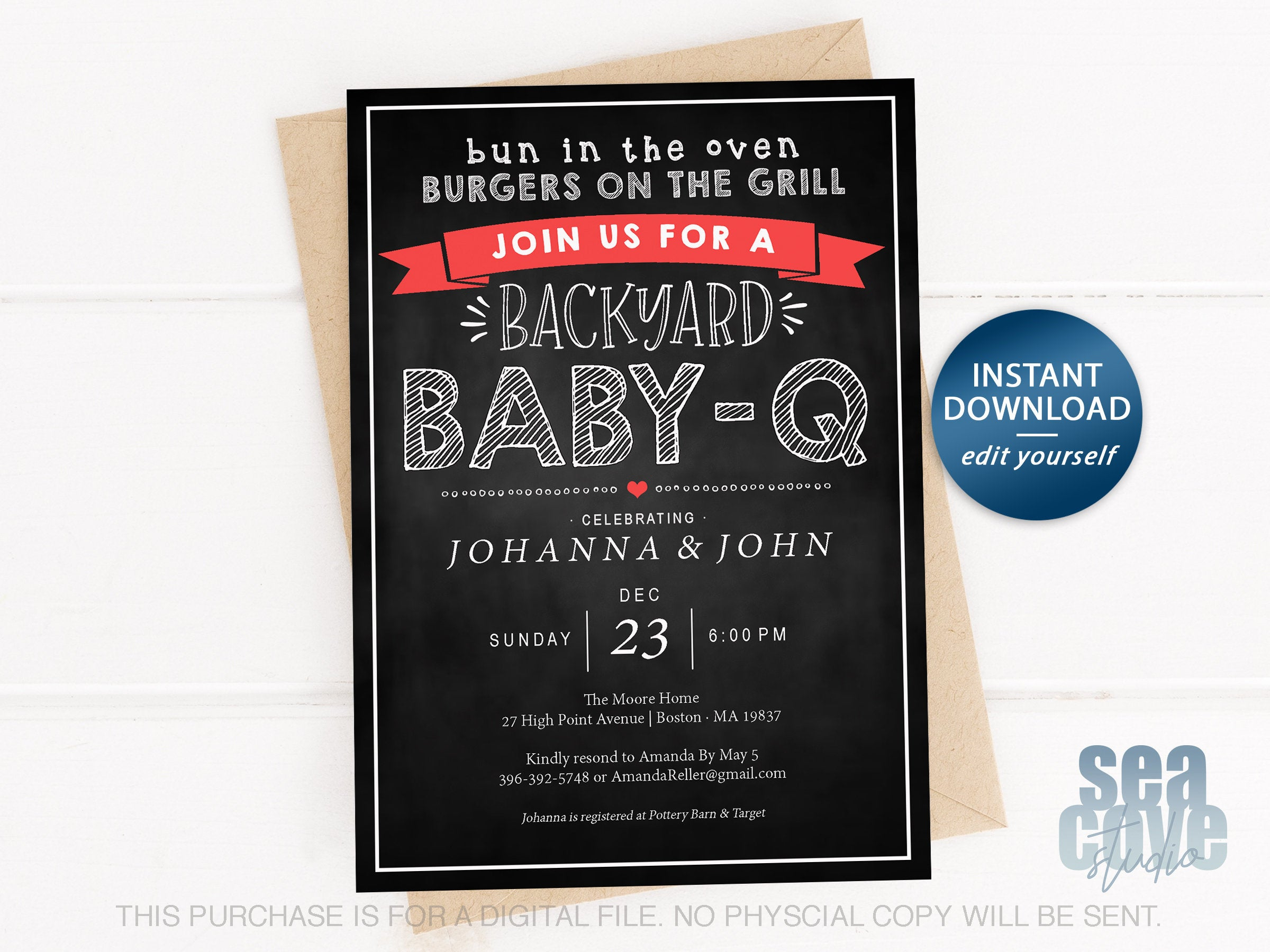 Instant Download Ba Bbq Invitation Template Summer Ba Etsy pertaining to size 2400 X 1800