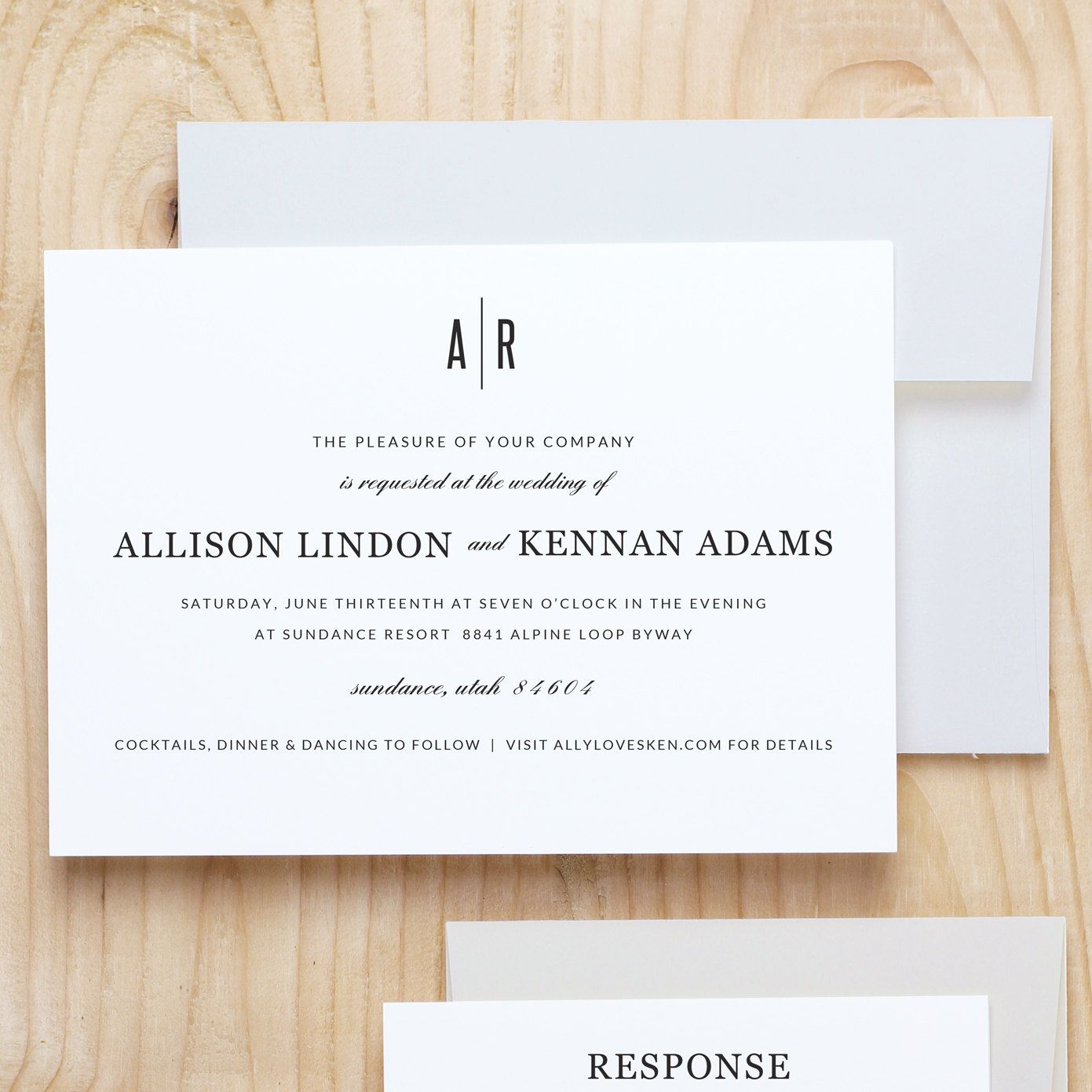 Instant Download Printable Wedding Invitation Template Modern with measurements 1391 X 1391