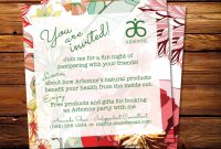 Interesting Arbonne Party Invitation Sample Launch Party Examples throughout sizing 1500 X 1182