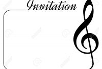 Invitation Card For Music Performance Or Concert Isolated Template with regard to size 1300 X 975