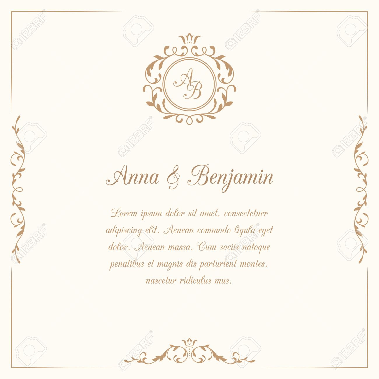 Invitation Card With Monogram Wedding Invitation Save The Date throughout proportions 1300 X 1300