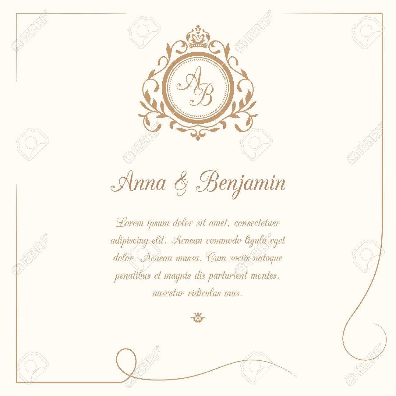 Invitation Card With Monogram Wedding Invitation Save The Date throughout size 1300 X 1300