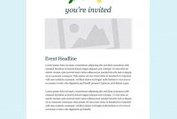 Invitation Email Marketing Templates Invitation Email Templates throughout size 884 X 1107