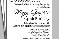 Invitation For Surprise Birthday Party Wording H Surprise Party with measurements 1219 X 1500
