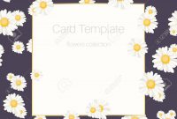 Invitation Greeting Card Template Trendy Daisy Chamomile Flowers for sizing 1300 X 1300