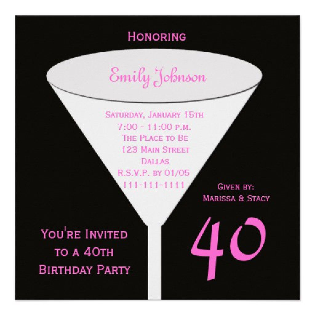 Invitation Templates 40th Birthday Party 4 Birthdays 60th with measurements 1024 X 1024