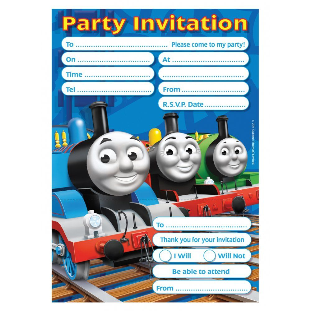 Invitation Templates Birthdays Thomas Birthday Parties Birthday throughout dimensions 1000 X 1000