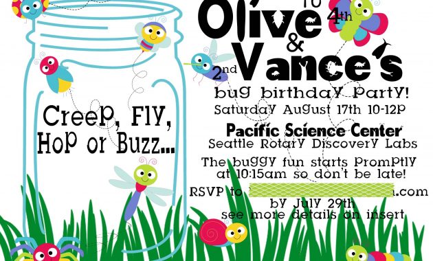 Its A Bug Party Free Printable inside sizing 2100 X 1500