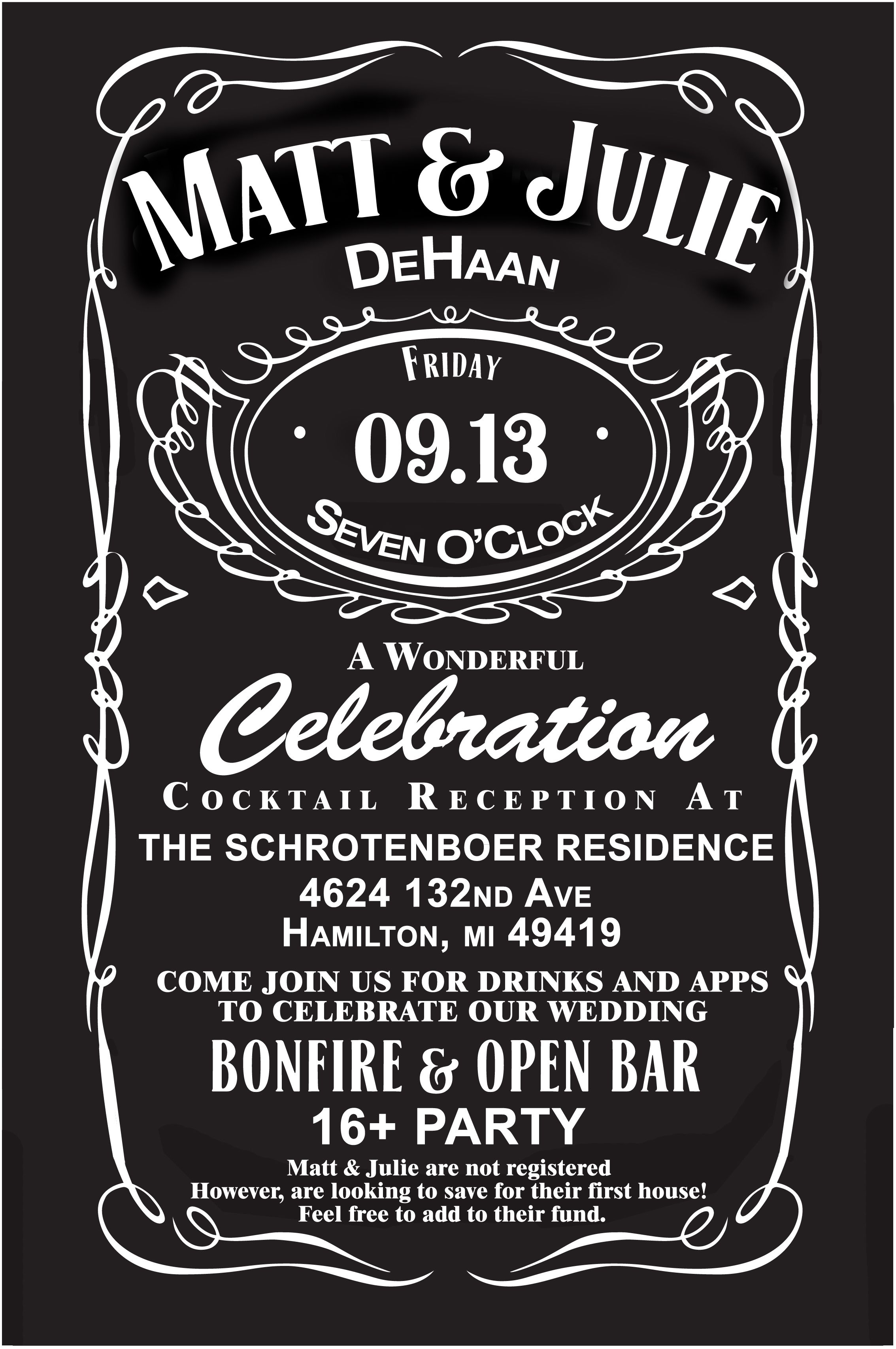 Jack Daniels Wedding Invites Custom For Our Wedding Wedding inside size 2267 X 3411