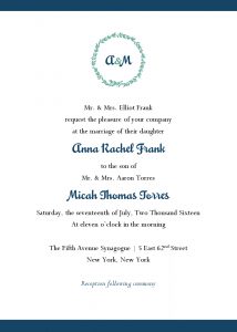 Jewish Wedding Invitations Templates Invitation Template Ideas for size 1000 X 1400