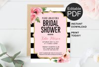 Kate Spade Bridal Shower Invitation Editable Pdf Template Edit Your for measurements 3000 X 2769