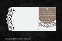 Lace Wedding Invitation Template Laser Cut Pocket Invitation for sizing 1200 X 800