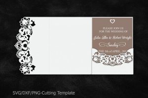 Lace Wedding Invitation Template Laser Cut Pocket Invitation for sizing 1200 X 800