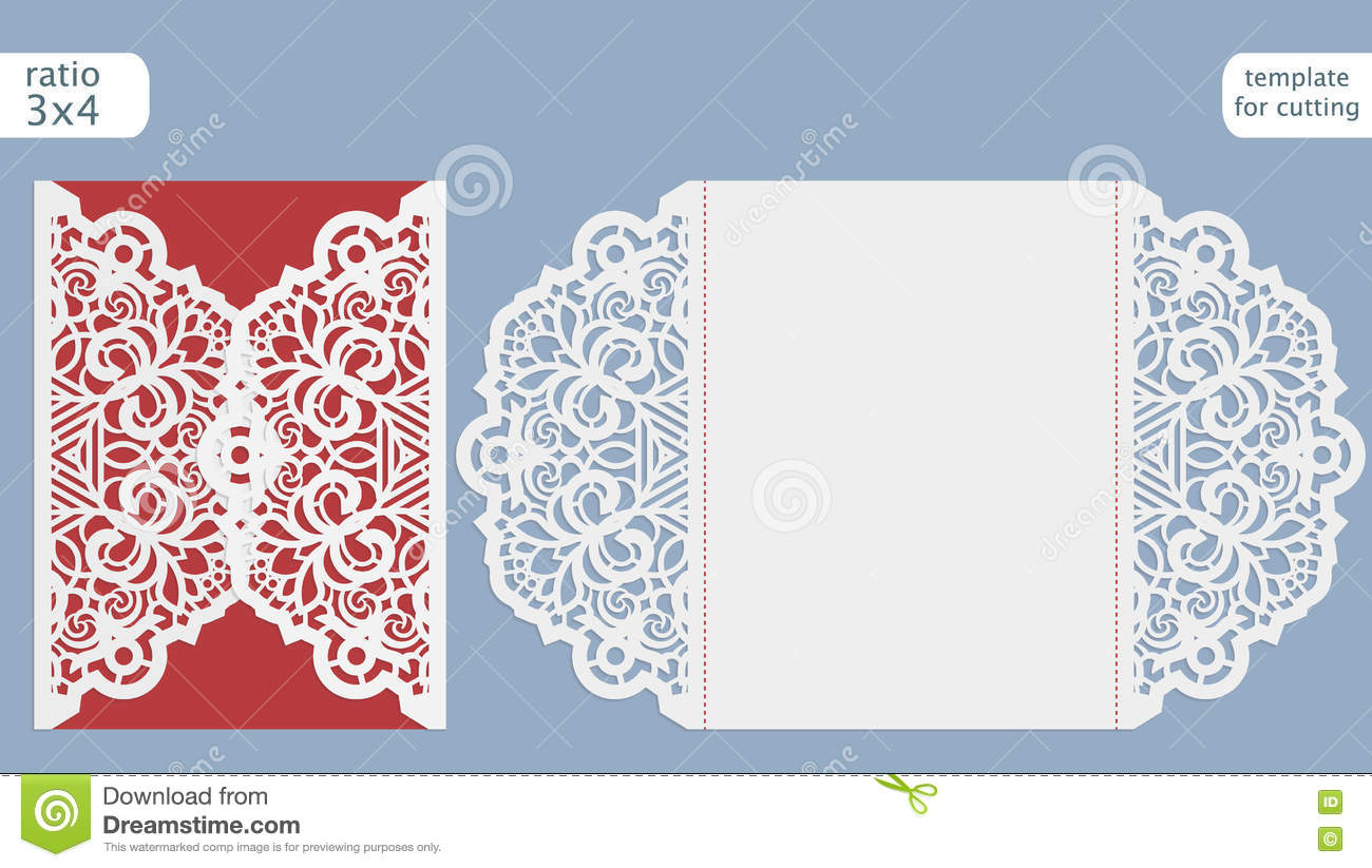 Laser Cut Wedding Invitation Card Template Cut Out The Paper Card pertaining to dimensions 1300 X 823