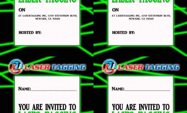 Laser Tag Free Printables Laser Tag Invitations Printable Free intended for sizing 2550 X 3300