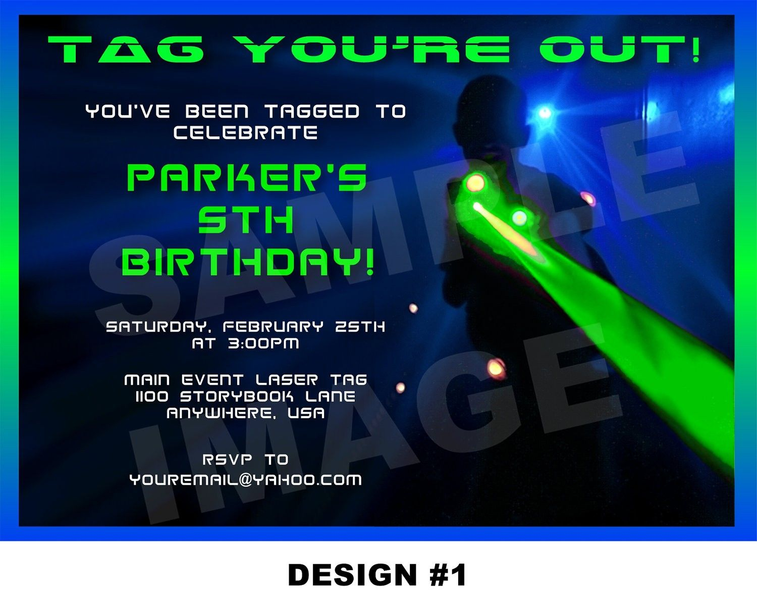 Laser Tag Party Invitations Template Free Nicks Birthday In 2019 in measurements 1500 X 1186