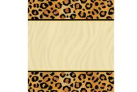 Leopard Print Invitations Printable Free Cakepins Cheetah with sizing 1600 X 1600