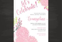 Lets Celebrate Party Invitation Template Wedding Invitation with dimensions 1200 X 1392