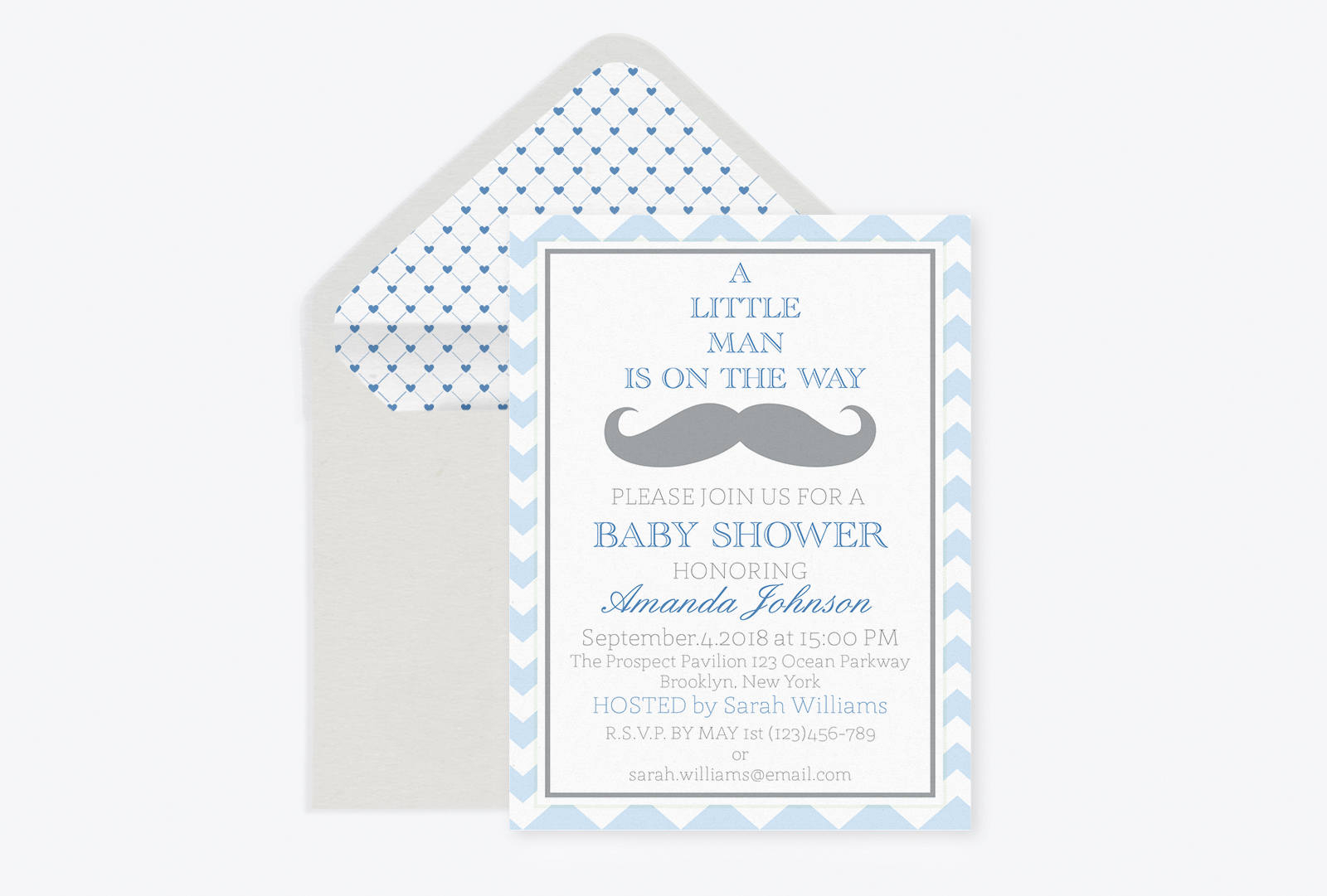 Little Man Mustache Ba Shower Invitation Template Blue Etsy pertaining to measurements 1600 X 1081