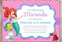 Little Mermaid Birthday Invitations Wording Ariel Birthday with dimensions 960 X 960