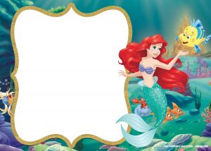 Little Mermaid Royal Invitation Free Printable Birthday in dimensions 2100 X 1500