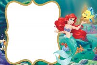 Little Mermaid Royal Invitation Free Printable Birthday with regard to dimensions 2100 X 1500