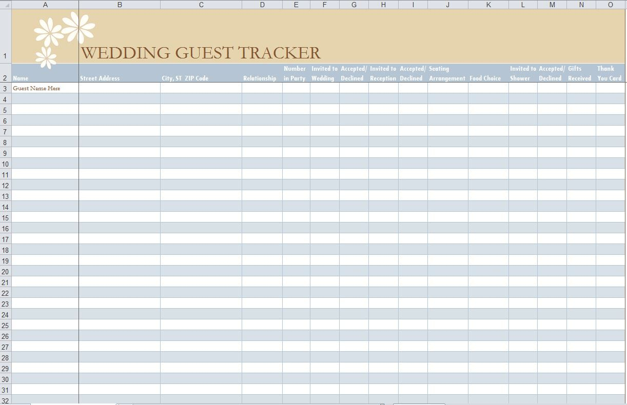 Looking To Manage Your Upcoming Wedding Day Guest List Download The in measurements 1222 X 790