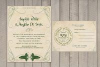 Lord Of The Rings Wedding Invitations Part One Wedding Loveliness throughout size 1500 X 1132