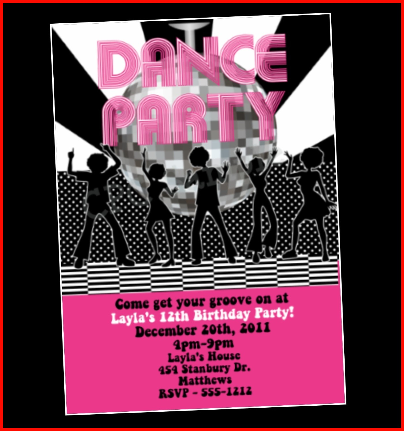 Lovely Dance Party Invitation Template Pics Of Invitation Templates within size 1401 X 1496