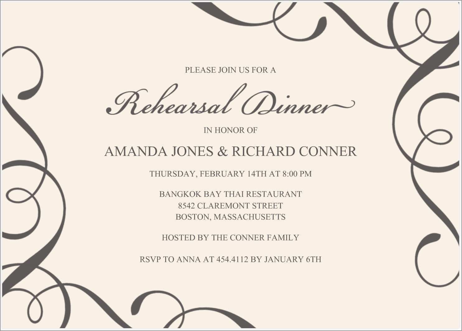 Lovely Free Printable Dinner Party Invitations Templates Best Of throughout dimensions 1485 X 1065