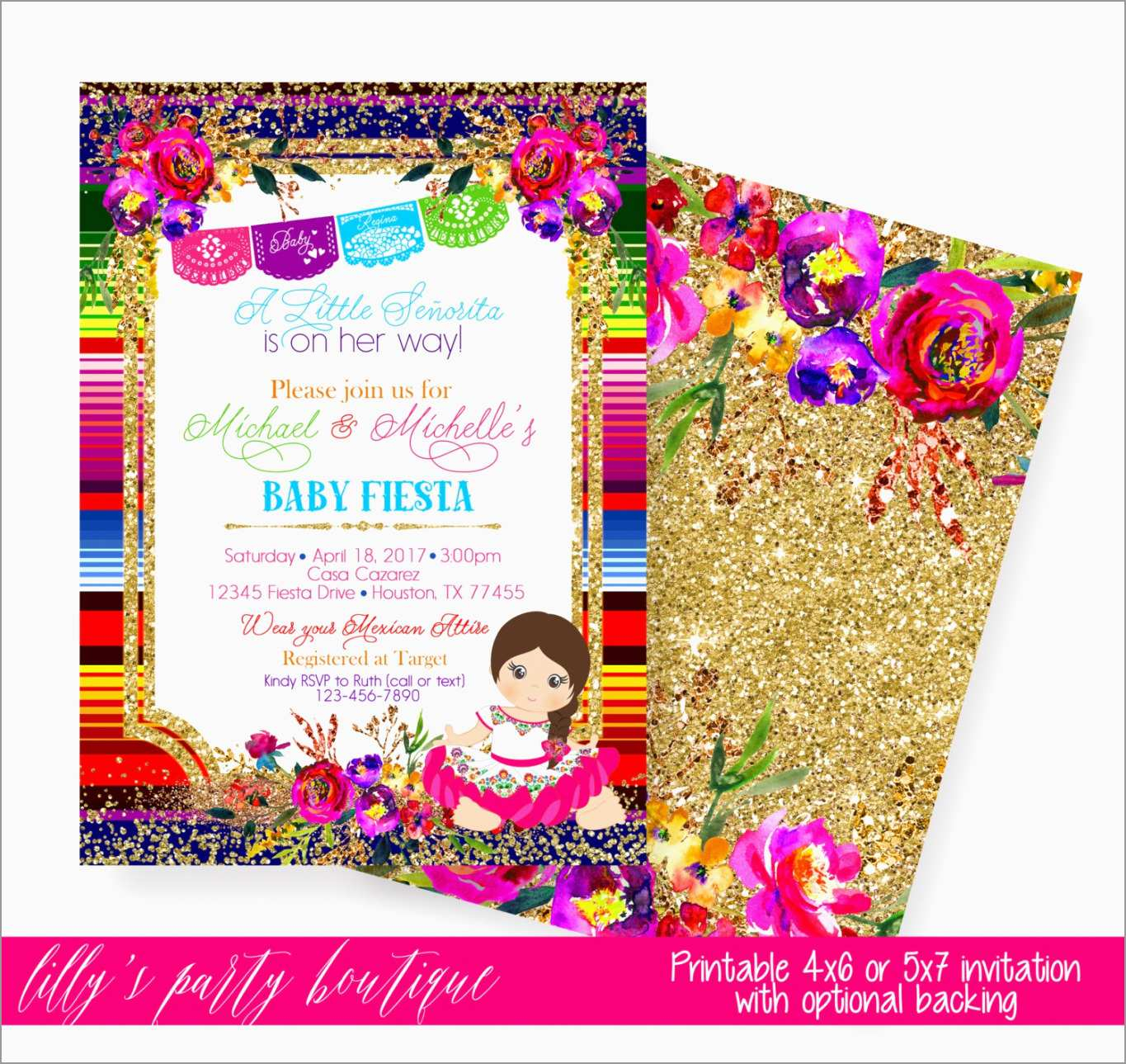 Lovely Mexican Fiesta Invitation Templates Free Best Of Template throughout size 1365 X 1289